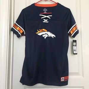 New Women’s Denver Broncos draft, lace up T-shirt